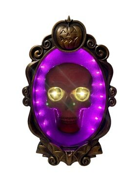 Hyde & EEK! Light Up Emerging Skull Frame Halloween Decorative Pro